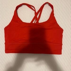 New Without Tags Lululemon Red Energy Bra Medium Support - Size 8
